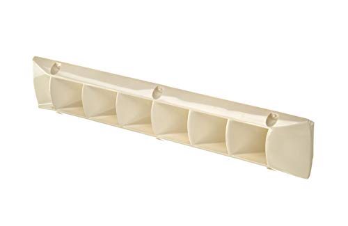 Off-White Boat Vent and Deck Plate - 17.88"L x 0.75"W x 3.44"H Marine Ventilation Cover