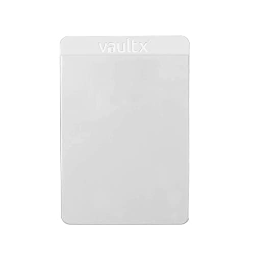 Vault X Semi Rigid Card Holders 50 Pack - Hard PVC Sleeves for Trading Cards