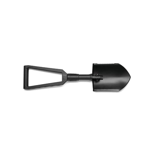 Gerber Gear Military Style Tactical Folding Spade E-Tool, Heavy-Duty All Purpose Camping and Emergency Car Shovel with Serrated Edge, Compact Survival Gear, Black