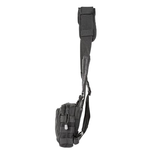 5.11 Tactical Sling Ammo Bag, 2-Banger Pistol Case Crossbody Shoulder Pack, Black, Style 56180ABR