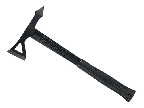 ESTWING Tomahawk Axe Black 16.25-inch Lightweight Steel Hatchet with Shock Grip