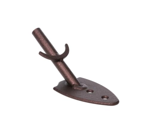 Skull Hooker Powder-Coated Steel Big Game Hook Flush Display Wall Mount, Mounts Bear, Deer & Antelope Specie Skulls, Brown