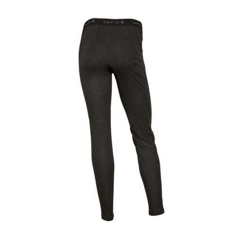 Carhartt Men's Force Midweight Stretch Base Layer Pant - Medium, Black Heather