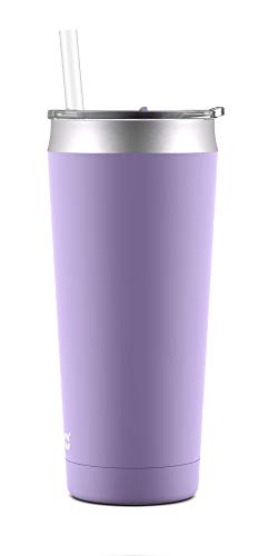 Lilac Ello Beacon Vacuum Insulated Stainless Steel Tumbler 24oz with Slider Lid & Straw