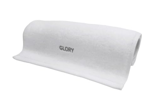 White Organic Cotton Gym Towel - Soft Absorbent Yoga & Fitness Towel - 29.5 x 13.8 inch, 570 GSM