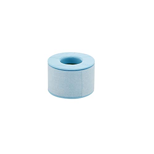 3M Micropore Skin Friendly Silicone Medical Tape, 1 Inch X 5-1/2 Yard, Blue, 12 Rolls, 1 Pack