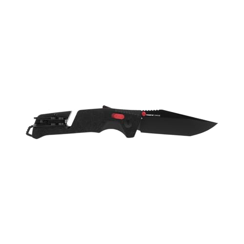 SOG Trident at Ambidextrous Professional Tanto Folding Knives | Heat-Treated CRYO D2 3.75" Stainless Steel Blade