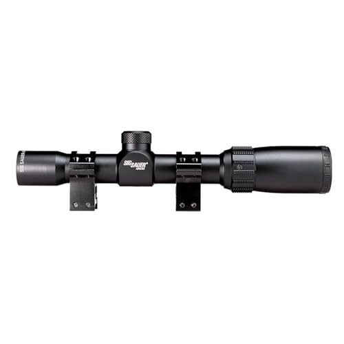 SIG SAUER AIR T4 1-4x24mm 1-Inch Aluminum Tube Durable Adjustable Shooting Aiming Airsoft Air Gun Scope, Mil-Dot Reticle, Picatinny Scope Rings Included