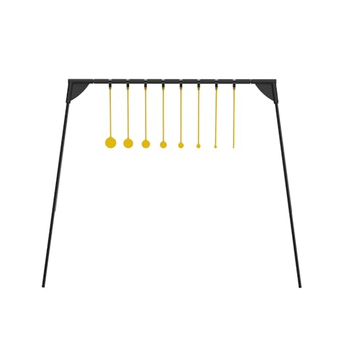 Caldwell AR500 Steel Target Kits with Target Stand, Rifle Rated, 1/4"-3/8" Steel, for Range, Practice Shooting, and Outdoors