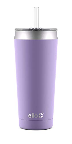 Lilac Ello Beacon Vacuum Insulated Stainless Steel Tumbler 24oz with Slider Lid & Straw