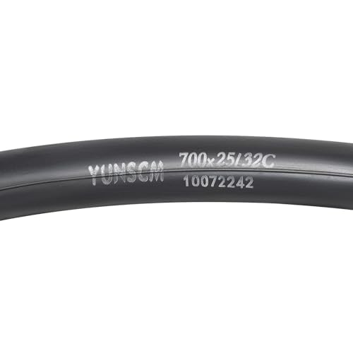 YUNSCM 2-PCS 700x25C/28C/30C/32C Bike Tubes FV48mm Presta Valve Premium Butyl Rubber 700C Bicycle Tubes Compatible with 700 x 25C 700x26C 700x28C 700x30C 700x32C Bike Tire Tubes (G-276)