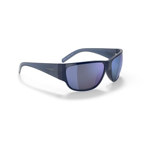 ARNETTE Unisex Sunglasses Black Frame, Polarized Grey Lenses, 63MM