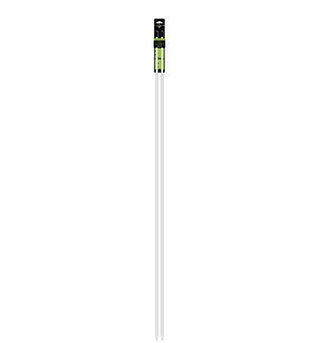 Golf Alignment Rods 2-Pack - White, Portable Swing Training Aids by MVP Sport