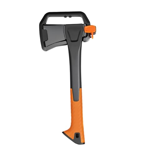 X14 Hatchet Axe, 14¡± Camping Axe for Wood Splitting & Kindling with Nylon Hollow Handle, Anti-Slip Shock Absorption Grip for Outdoor Survival, Firewood, Hiking & Yard Tools
