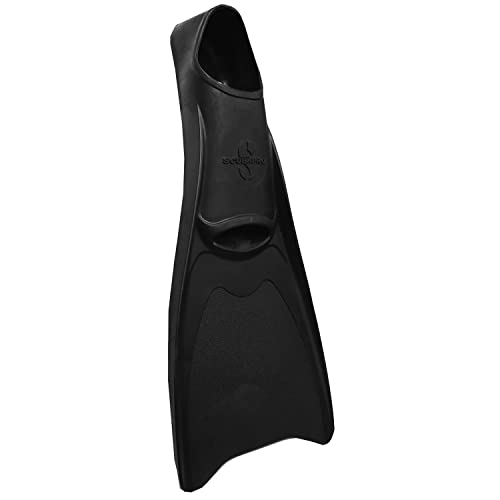 SCUBAPRO Rubber Full Foot Diving Fin (Extra Small, Black)