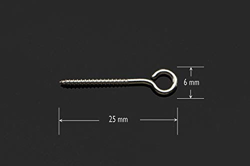 100 Pcs Stainless Steel Screw Fishing Lures for DIY Jerk Baits