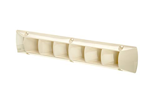 Off-White Boat Vent and Deck Plate - 17.88"L x 0.75"W x 3.44"H Marine Ventilation Cover