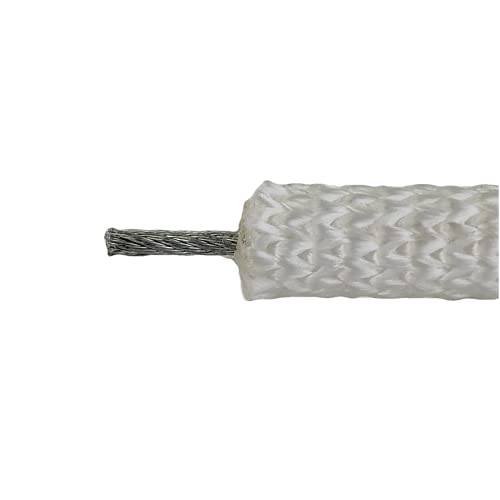 5/16 Inch Flagpole Rope with Steel Wire Core 100 Ft UV Resistant Braid