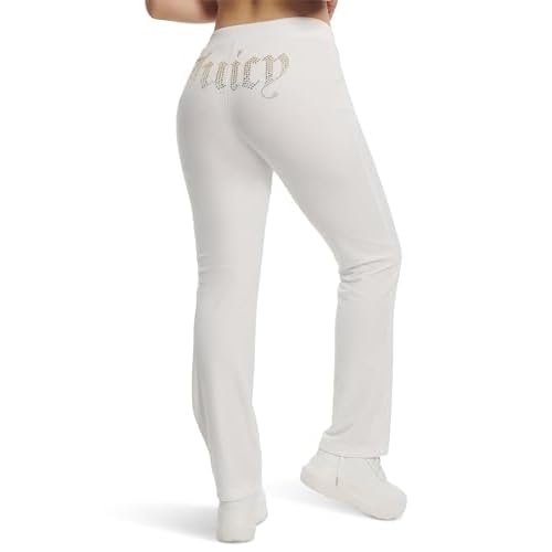 Juicy Couture womens Rib Waist Velour Pant W/Drawcord