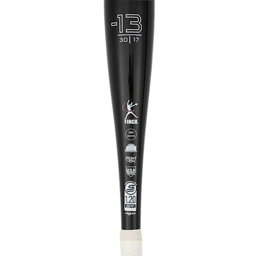 Mizuno Finch Fastpitch Softball Bat (-13) | Womens Aluminum Fast Pitch BAT | BLK Iridescent | 17OZ | 28 INCHES (2800)