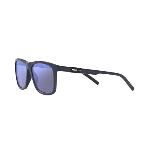 ARNETTE Unisex Sunglasses Matte Black Frame, Dark Green Lenses, 56MM