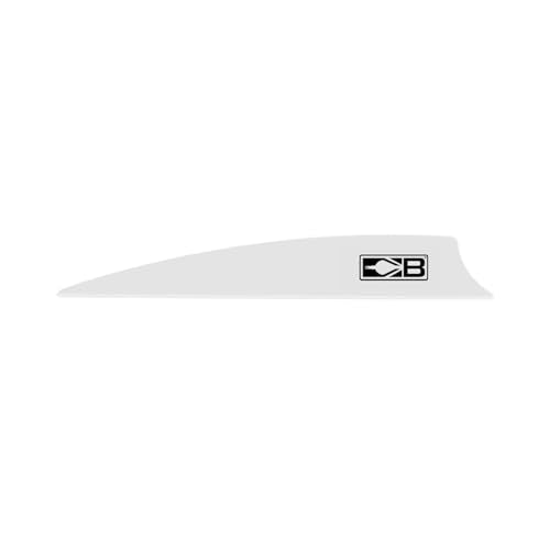 Bohning X3 Vane 3.5-Inch Arrow Fletching - White / 36 Pack