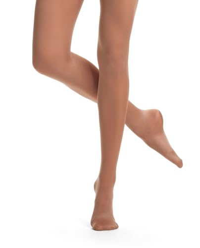 Danskin Women's Compression Footed Tights - Classic Light Toast, Size D