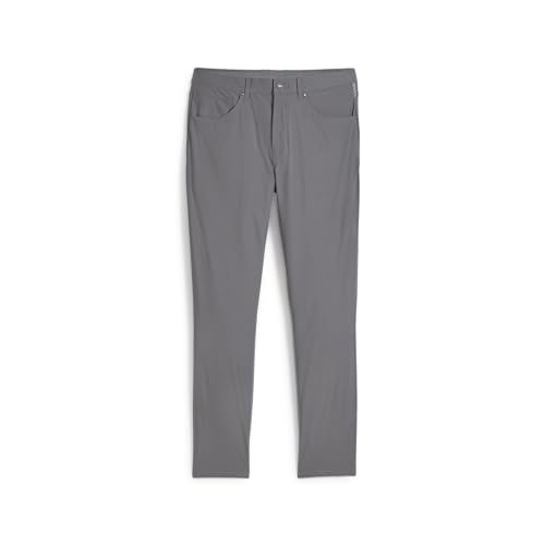 Men's Athletic 5-Pocket Golf Pants - Blue, 32W x 34L - Versatile Performance