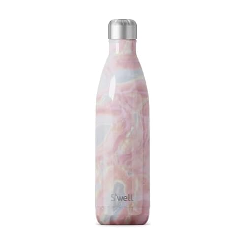 S'well 25 oz Vacuum-Insulated Stainless Steel Water Bottle - Geode Rose