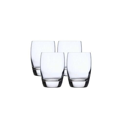 Luigi Bormioli Michelangelo Whisky Glasses Set of 4, 9 Oz Clear Drinking Glasses
