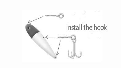 100 Pcs Stainless Steel Screw Fishing Lures for DIY Jerk Baits
