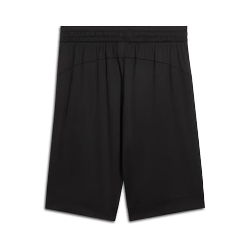 Men's 10-Inch Shiny Fabric Workout Shorts - Medium Black, Big & Tall