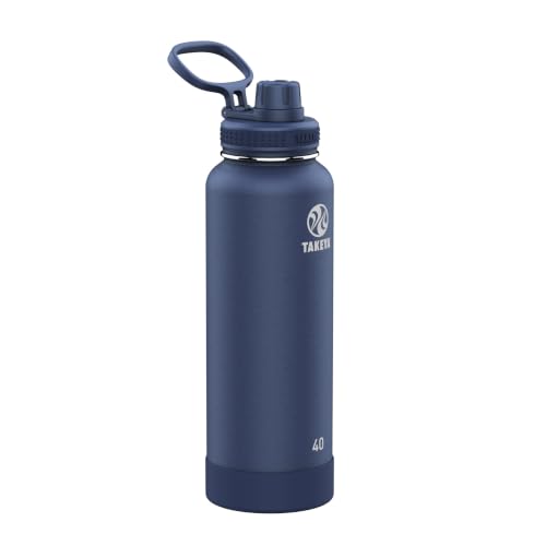 Takeya Actives 40 oz Stainless Steel Insulated Water Bottle - Midnight Blue