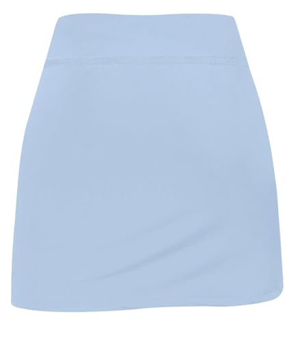 Women's Summer Tennis Skirts with Shorts - Pickleball, Golf & Workout Skorts - Baby Blue XX-Large