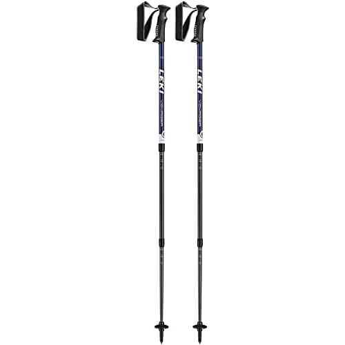Leki Voyager Hiking Poles, White/Dark Blue, 110-145 cm