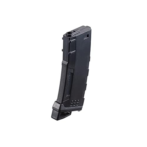 Lancer Tactical Airsoft M4 M16 Series Polymer 130 Round Transparent Window High Speed Mid-Cap Airsoft Magazine- Pack of 10