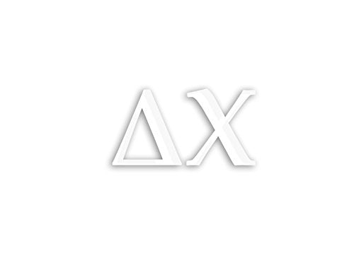 Officially Licensed Delta Chi Window Decal - 6x3 Inches White