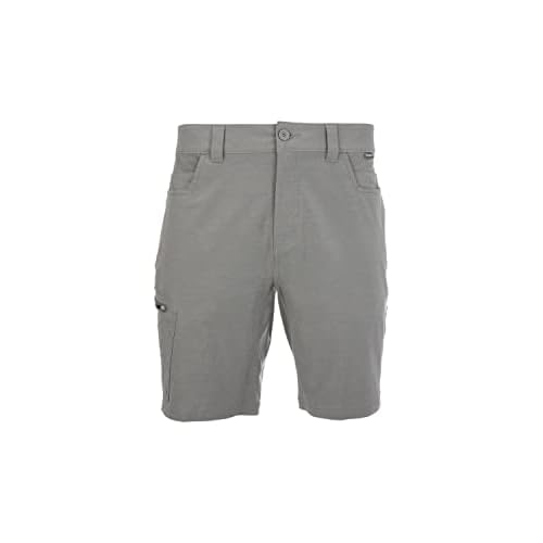 Simms Men's Challenger Shorts, Lightweight Fishing Gear, 9-Inch Inseam, Steel, Size 30 Waist