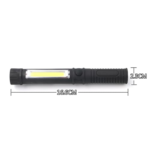 Black 3-Pack LED Magnetic Worklights Portable COB Inspection Lamps
