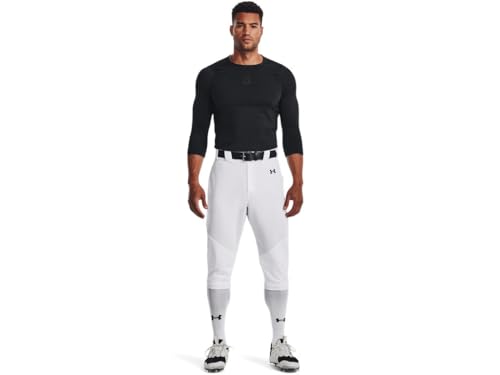 Men's Utility Baseball Knickers - White & Black, Medium, 18" Inseam
