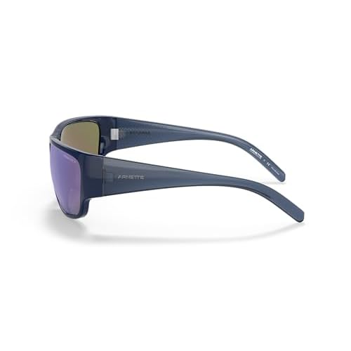 ARNETTE Unisex Sunglasses Black Frame, Polarized Grey Lenses, 63MM