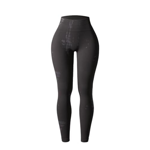 AUROLA Serpent Snake Seamless Scrunch Workout Leggings for Women,Girls Squat Proof Ribbed Thick Active Gym Pants