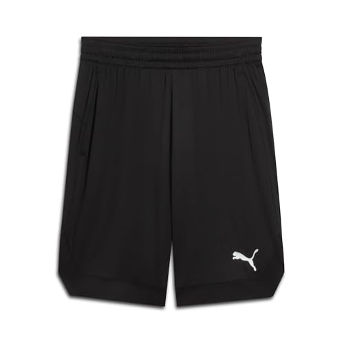 Men's 10-Inch Shiny Fabric Workout Shorts - Medium Black, Big & Tall