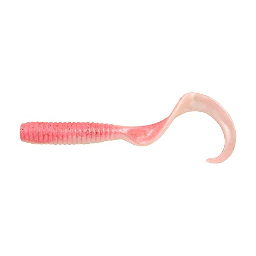 Pink Shine 4-Inch Soft Plastic Fishing Grub Bait - Proven Tail Action