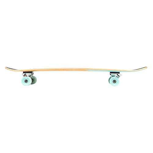 Retrospec Zed Pintail & Cruiser Longboard Adult Skateboard - 44in Bamboo & Canadian Maple Deck with ABEC-7 Bearings, 70mm PU Wheels for Commuting & Carving