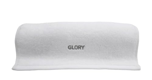 White Organic Cotton Gym Towel - Soft Absorbent Yoga & Fitness Towel - 29.5 x 13.8 inch, 570 GSM