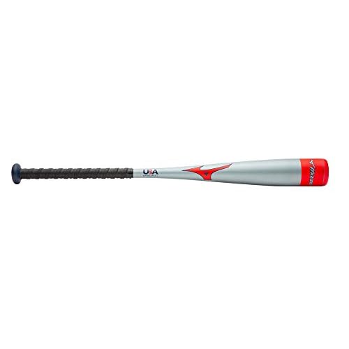 Mizuno PWR ALLOY -10 USA Youth Baseball Bat | 2 5/8 inch Barrel | 1 Piece Aluminum | Aerospace Grade Alloy | Multiband Barrel | Cushioned Grip