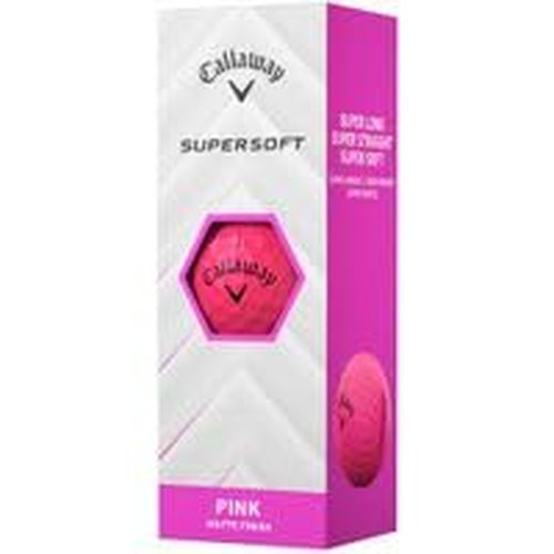 Callaway Golf Supersoft Matte Pink Personalized Golf Balls - 2025 Model