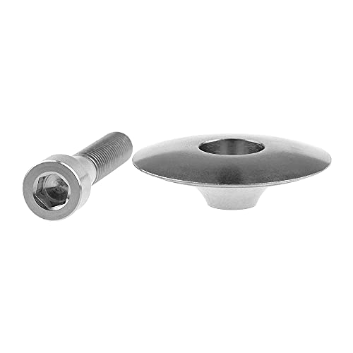 Normal Titanium Headset Stem Top Cap 1-1/8" with Titanium M6 Bolt for Bicycle