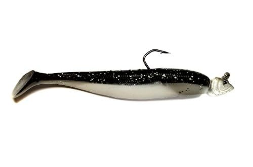 Umbrella Rig Bass Lure Set - 5 Arms, 8 Willow Blades, 5 Swim Baits & 5 Jig Heads